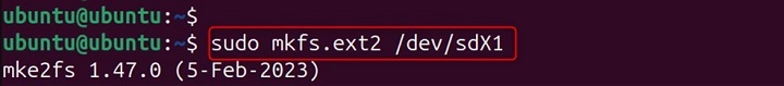 mkfs.ext2 Command in Linux15