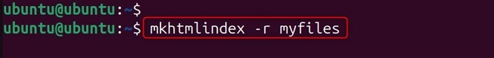 mkhtmlindex Command in Linux4