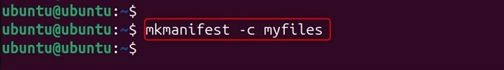 mkmanifest Command in Linux3