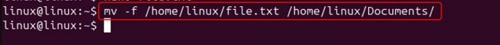 mv Command in Linux3
