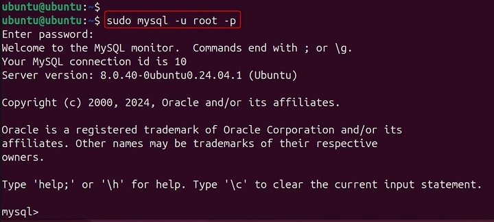 mysql Command in Linux6