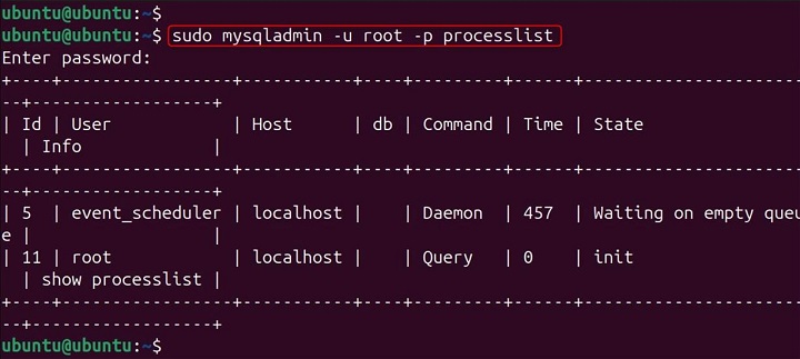 mysqladmin Command in Linux14