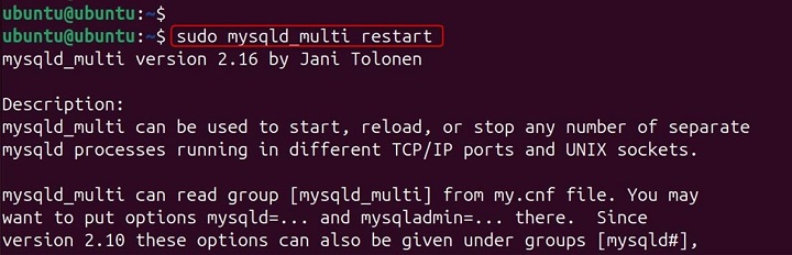 mysqld_multi Command in Linux12