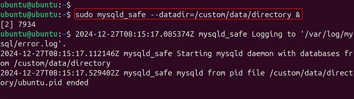 mysqld_safe Command in Linux10