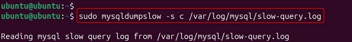 mysqldumpslow Command in Linux10