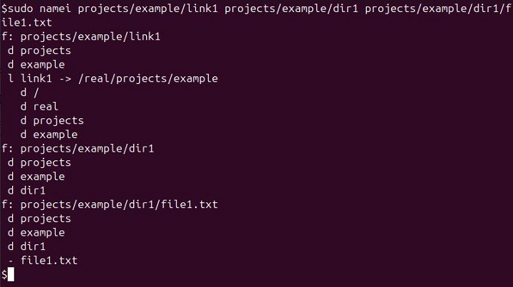 namei Command in Linux2