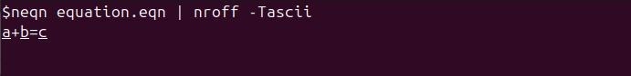 neqn Command in Linux1
