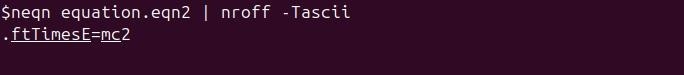 neqn Command in Linux3
