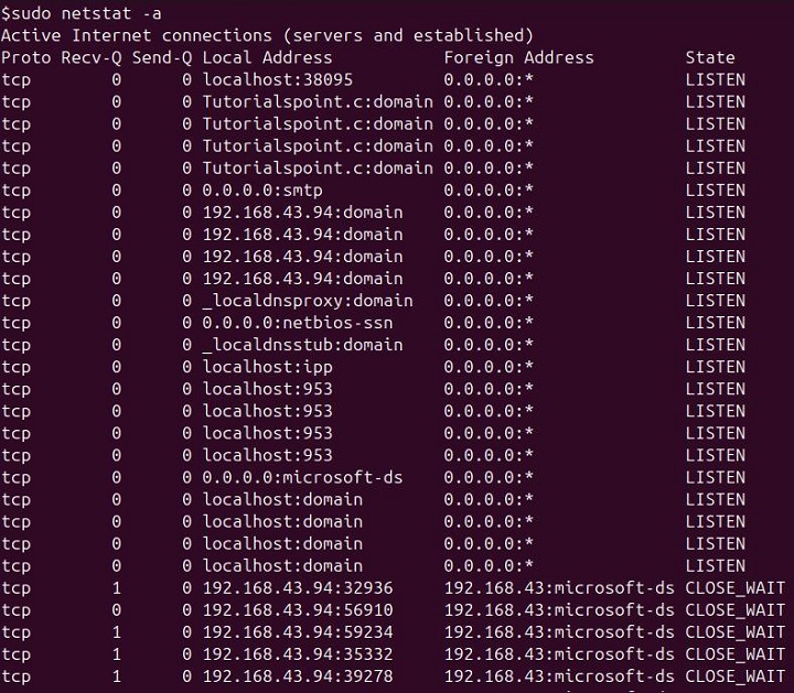netstat Command in Linux1