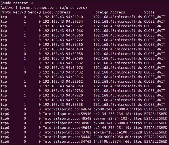 netstat Command in Linux10