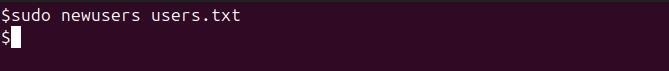 newusers Command in Linux1
