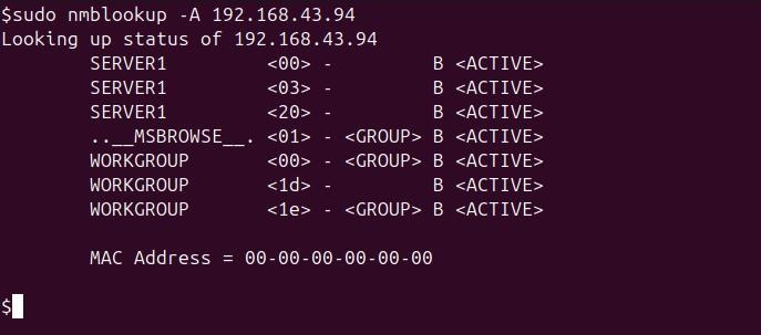 nmblookup Command in Linux5