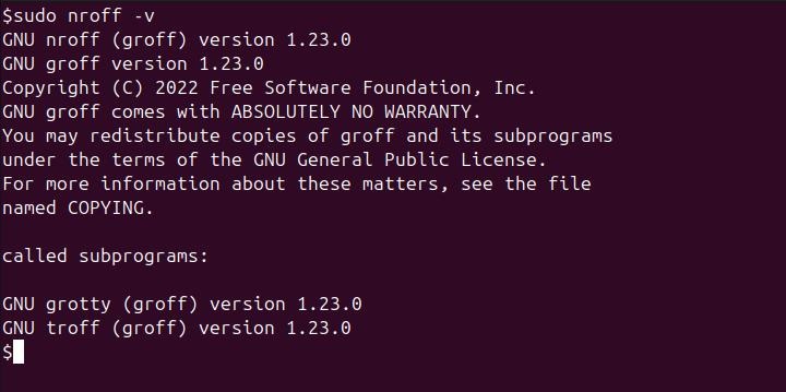 nroff Command in Linux10