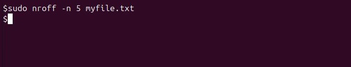 nroff Command in Linux4