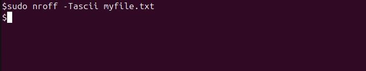 nroff Command in Linux5
