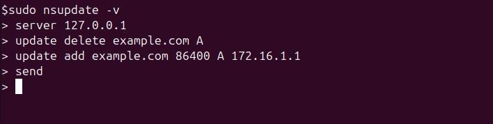 nsupdate Command in Linux6