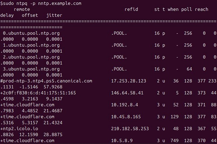 ntpq Command in Linux1