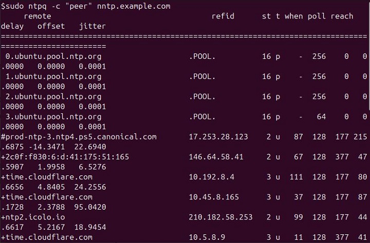 ntpq Command in Linux8