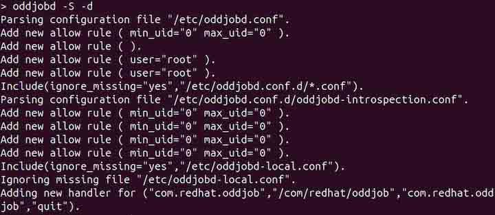 oddjobd Command in Linux3