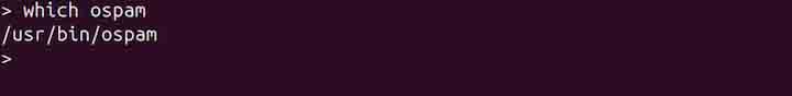 ospam Command in Linux2