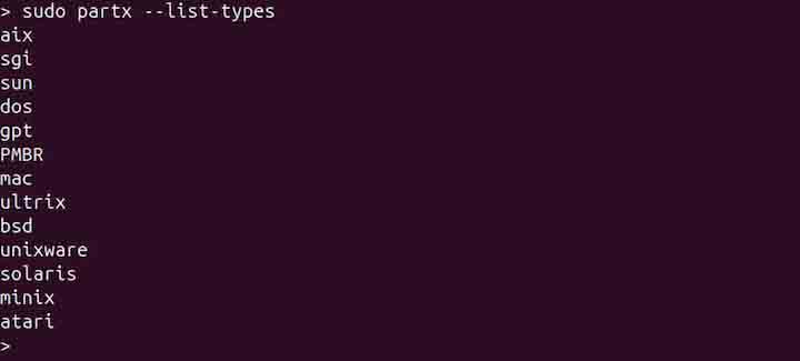 partx Command in Linux5