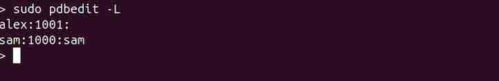 pdbedit Command in Linux2