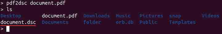 pdf2dsc Command in Linux3