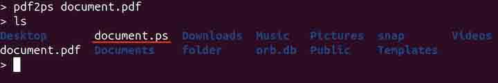 pdf2ps Command in Linux3