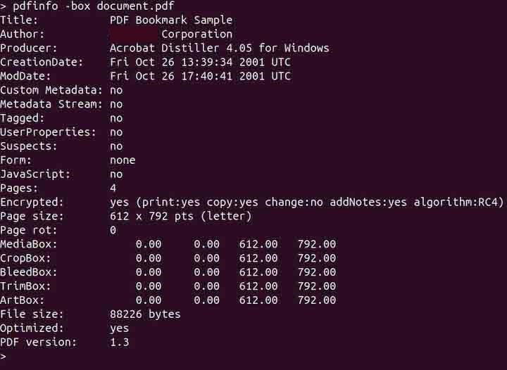 pdfinfo Command in Linux3