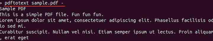 pdftotext Command in Linux2