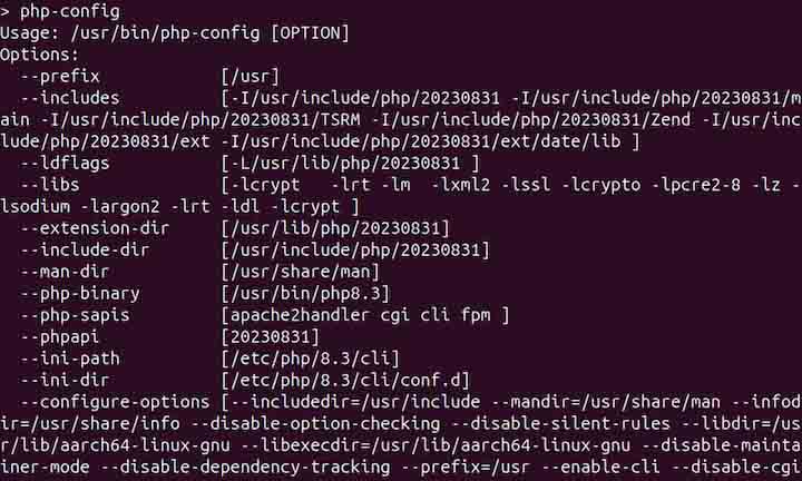 php-config Command in Linux10
