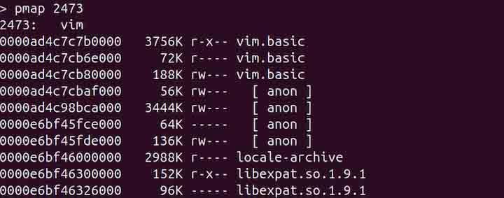 pmap Command in Linux1