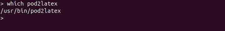 pod2latex Command in Linux1