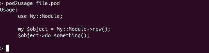 pod2usage Command in Linux1