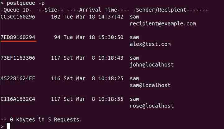 postdrop Command Works