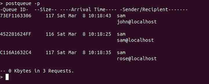 postqueue Command in Linux1