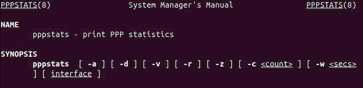 pppstats Command in Linux2