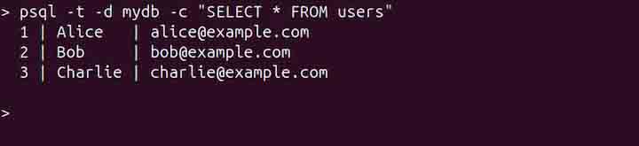 psql Command in Linux6