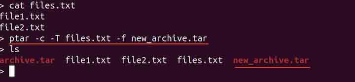 ptar Command in Linux3