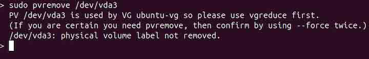 pvremove Command in Linux1