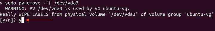 pvremove Command in Linux2