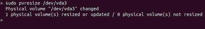 pvresize Command in Linux1
