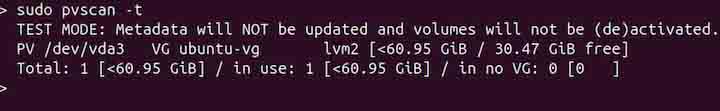 pvscan Command in Linux2