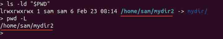 pwd Command in Linux 2