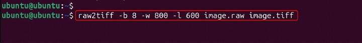 raw2tiff Command in Linux8