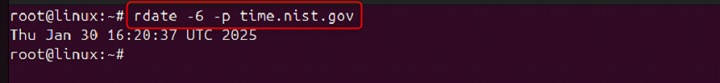 rdate Command in Linux2