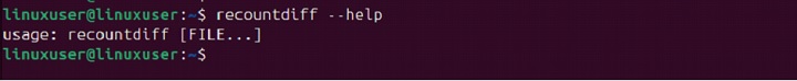 recountdiff Command in Linux7