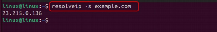 resolveip Command in Linux3