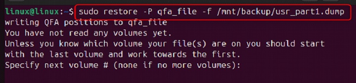 restore Command in Linux2