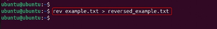 rev Command in Linux3